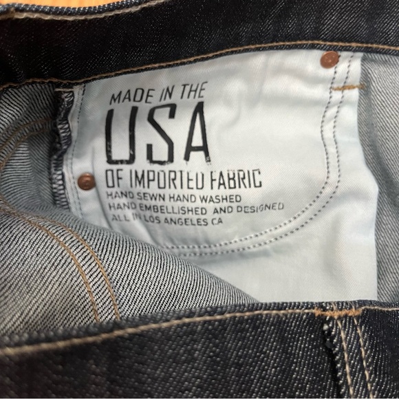 7 For All Mankind Men’s Bootcut Dark Wash Denim Jeans - Picture 5 of 12
